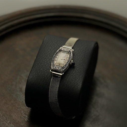 Horloge | Art Deco Platinum and White Gold Timepiece